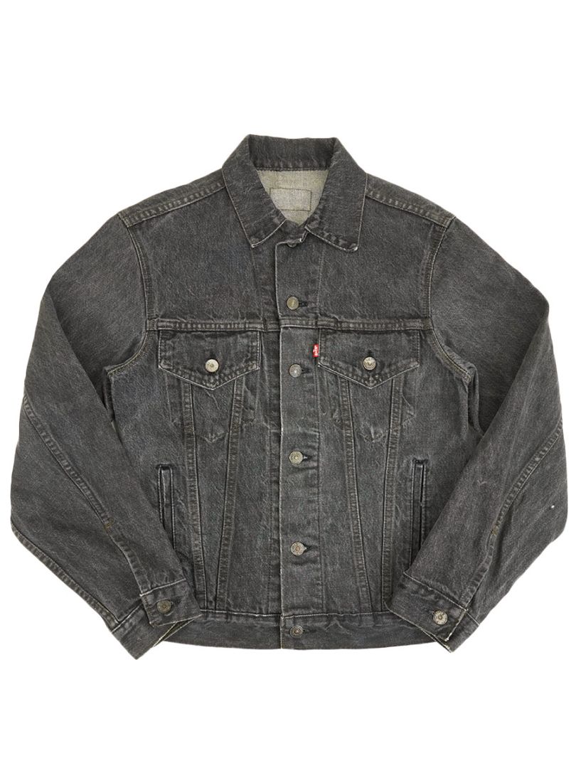 80's～ Levi's 70506 先染めブラック デニムジャケット 実寸(36位
