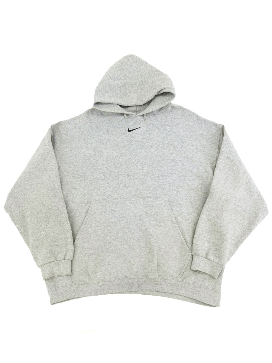 90's NIKE センタースウォッシュ スウェットパーカー 杢グレー 表記(XL