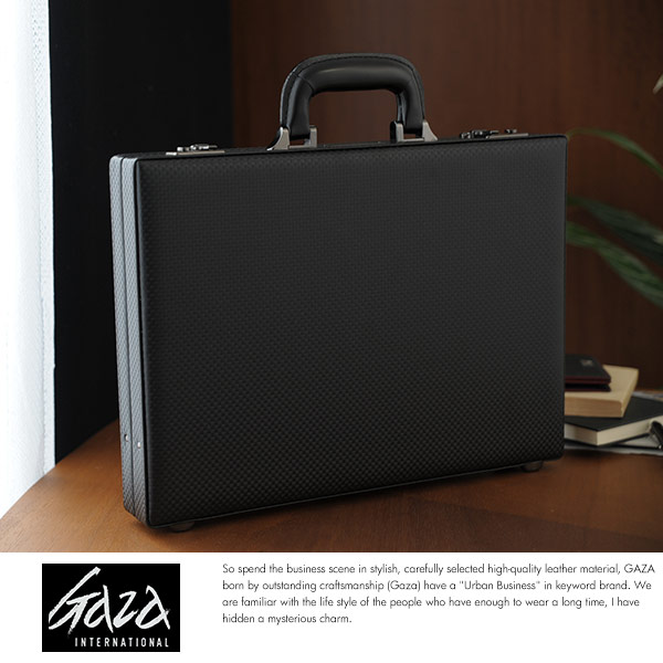 青木鞄 メンズ アタッシュケース A4 ブラック GAZA ブリーフケース