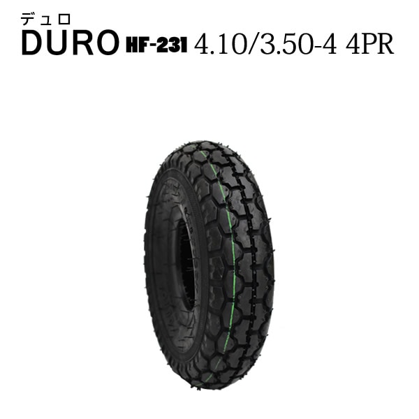 HF-231 4.10/3.50-4 4PR タイヤ1本 DURO(デュロ) カート 荷車用タイヤ