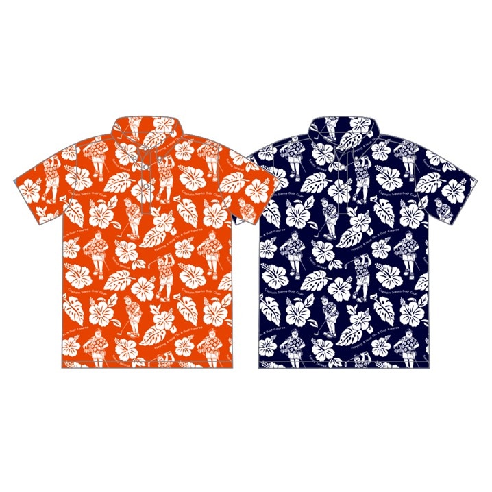 ゴルフシャツ キャプテンサンタ（CAPTAIN SANTA） オリジナル （アロハ