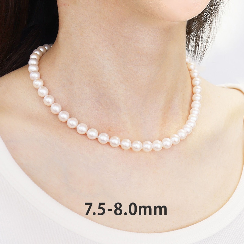 47％OFF】 花珠あこや 本真珠 連ネックレス 42cm 桐箱付 JGL花珠鑑別