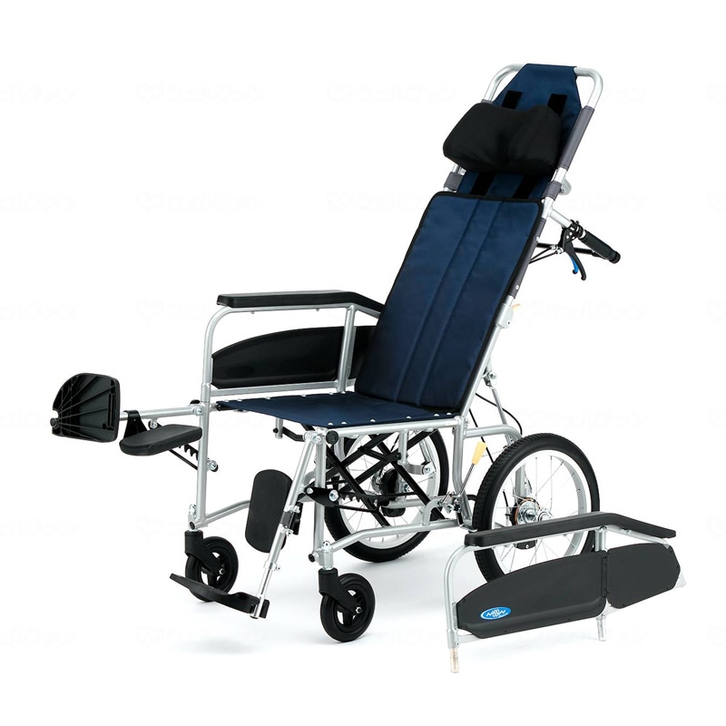 NEO-4α 介助用 リクライニング式 車椅子 肘掛け着脱 ノーパンクタイヤ