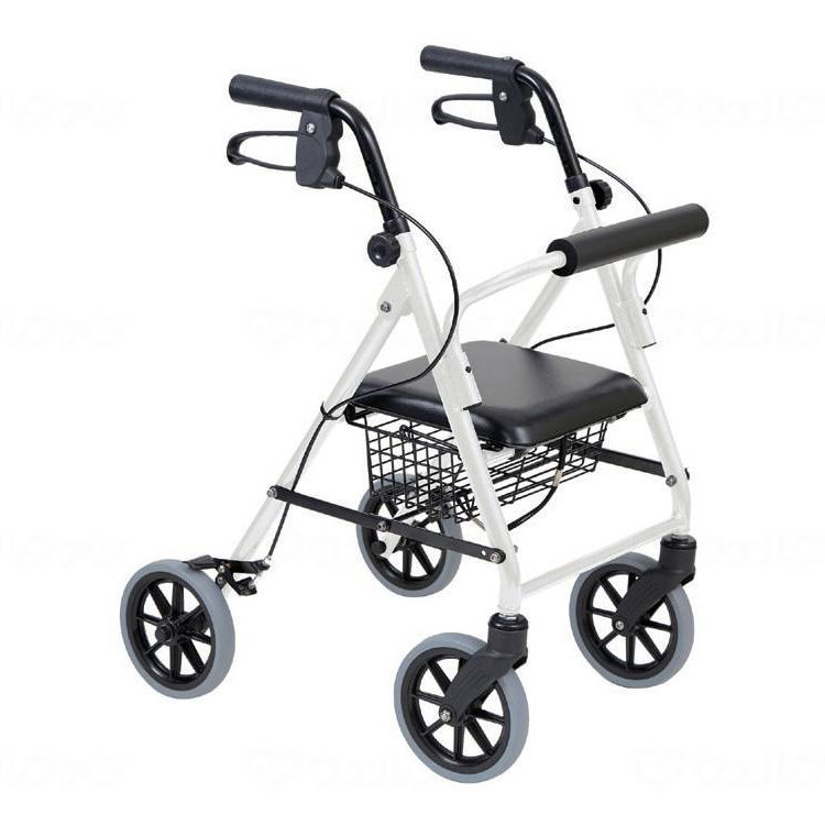 歩行車ハッピーミニ トール パールホワイト ｜ シルバーカー・歩行器