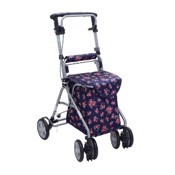 超売れ筋】リズムRWC フローラルNB シルバーカー 島製作所 ｜ シルバー