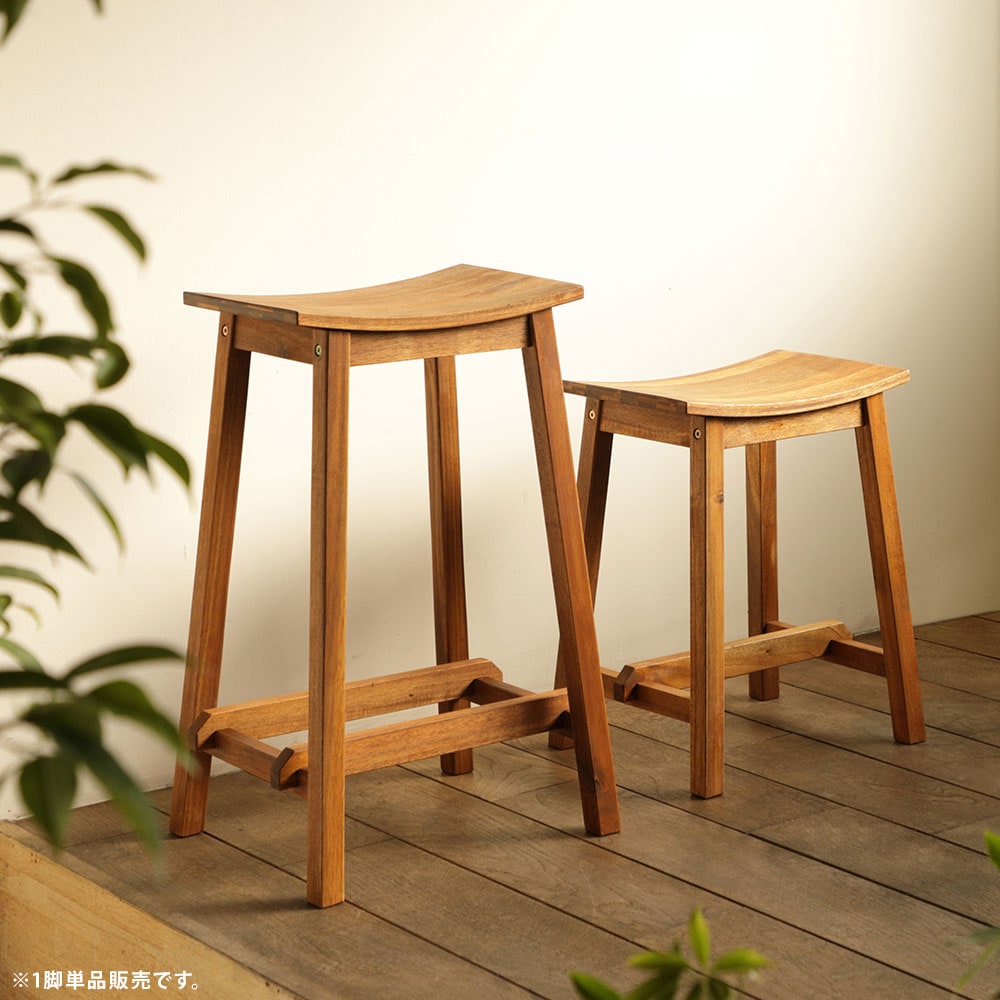 S】温かみのある天然木 【Jardin】ジャルダンスツール｜ベッド