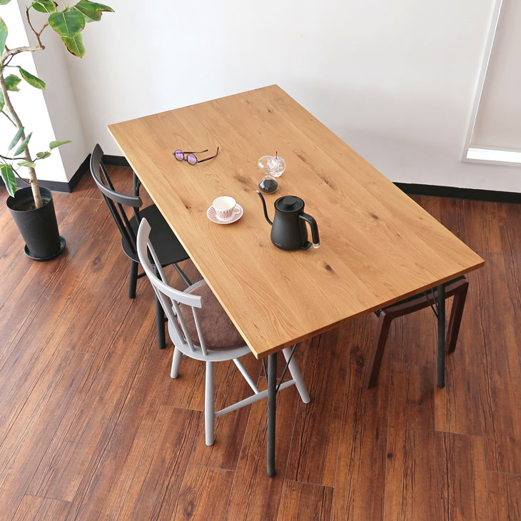 ダイニングテーブル テーブル 机 無垢 無垢材 オーク無垢材 天然