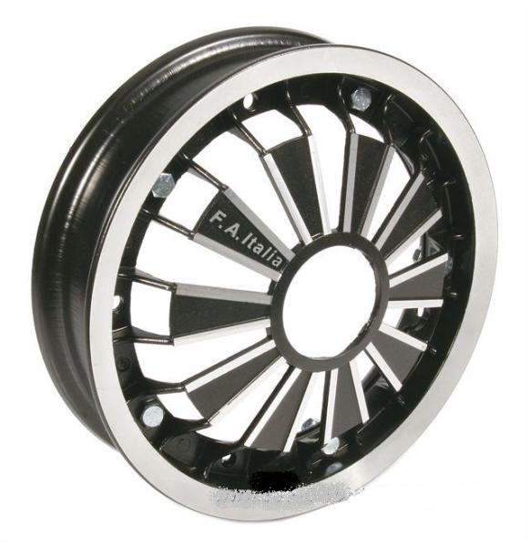 ベスパ アルミホイール ブラック ET3 50 100 PX T5 （裏リムはスチール