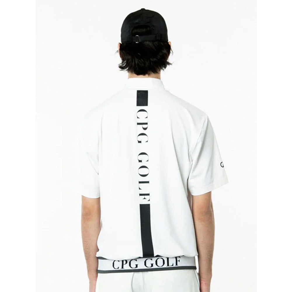 裾JQテープ付きモックネックSS WHITE【CPG GOLF】 | メンズ | Condor19
