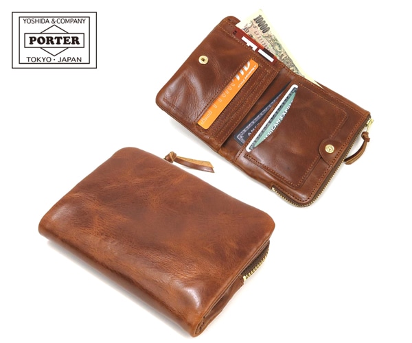 ポーター ソーク ウォレット 101-06003 （カラー：キャメル