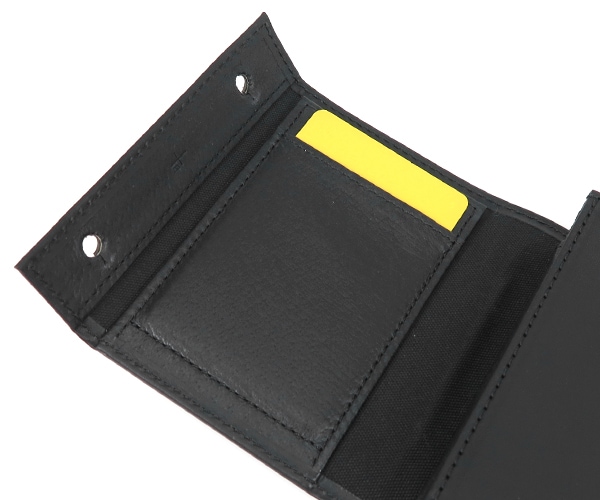 エムピウ m+ ミッレフォッリエ 2P25 ミニ財布 （カラー：ブラック