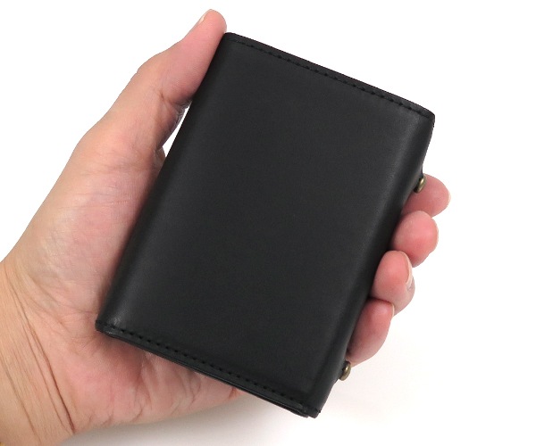 エムピウ m+ ミッレフォッリエ 2P25 ミニ財布 （カラー：ブラック