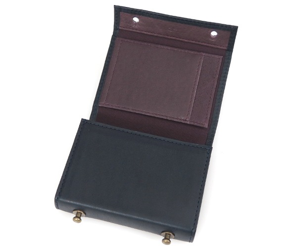 エムピウ m+ ミッレフォッリエ 2P25 ミニ財布 （カラー：ネイビー