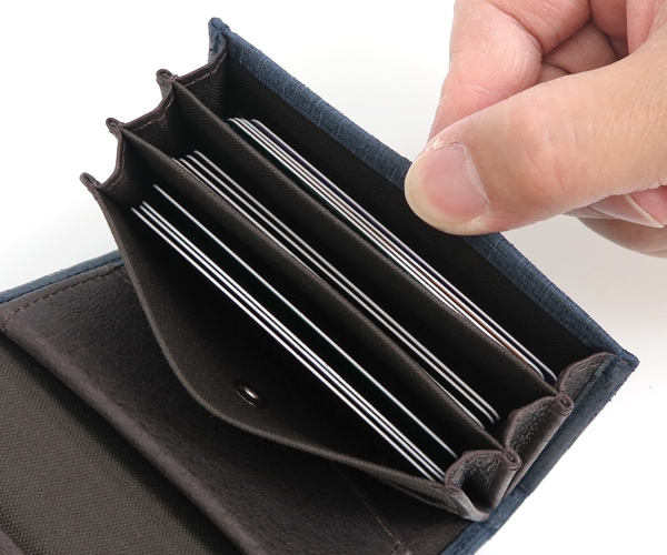 エムピウ m+ ミッレフォッリエ 2P25 クアドレッティ ミニ財布 （カラー