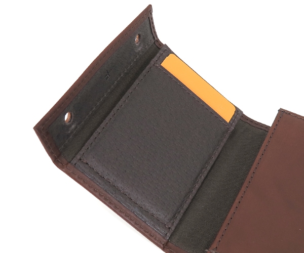 エムピウ m+ ミッレフォッリエ 2P25 ミニ財布 （カラー：タバコ×チョコ