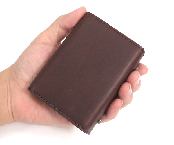 エムピウ m+ ミッレフォッリエ 2P25 ミニ財布 （カラー：タバコ×チョコ