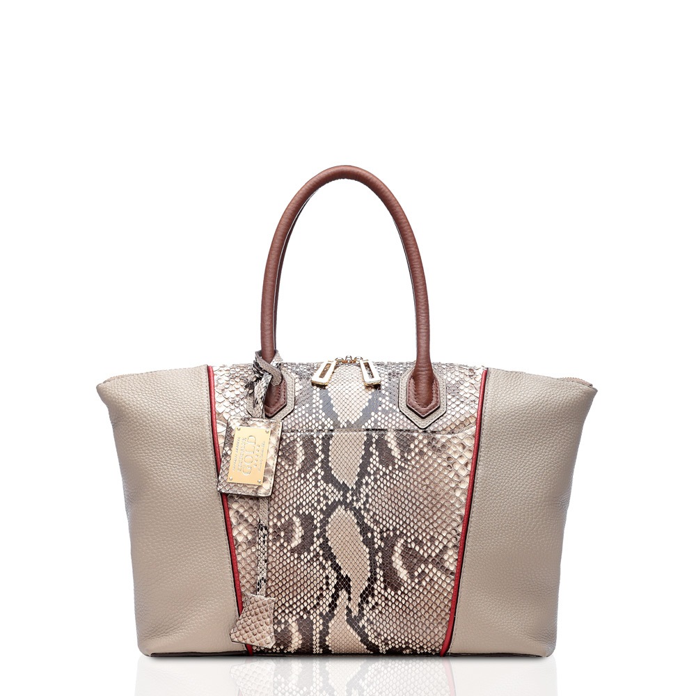 COCOCELUX GOLD ｼｬｲﾆﾝｸﾞﾊﾟｲｿﾝ×本ｼｭﾘﾝｸﾚｻﾞｰ ﾎﾞｽﾄﾝﾃﾞｻﾞｲﾝ3WAYﾊﾞｯｸﾞ | bag