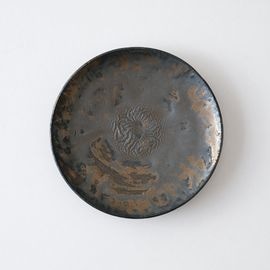 黒金彩/平茶碗 | 唐津焼 雅樂窯 ( うたがま ) | 糸島くらし×ここのき