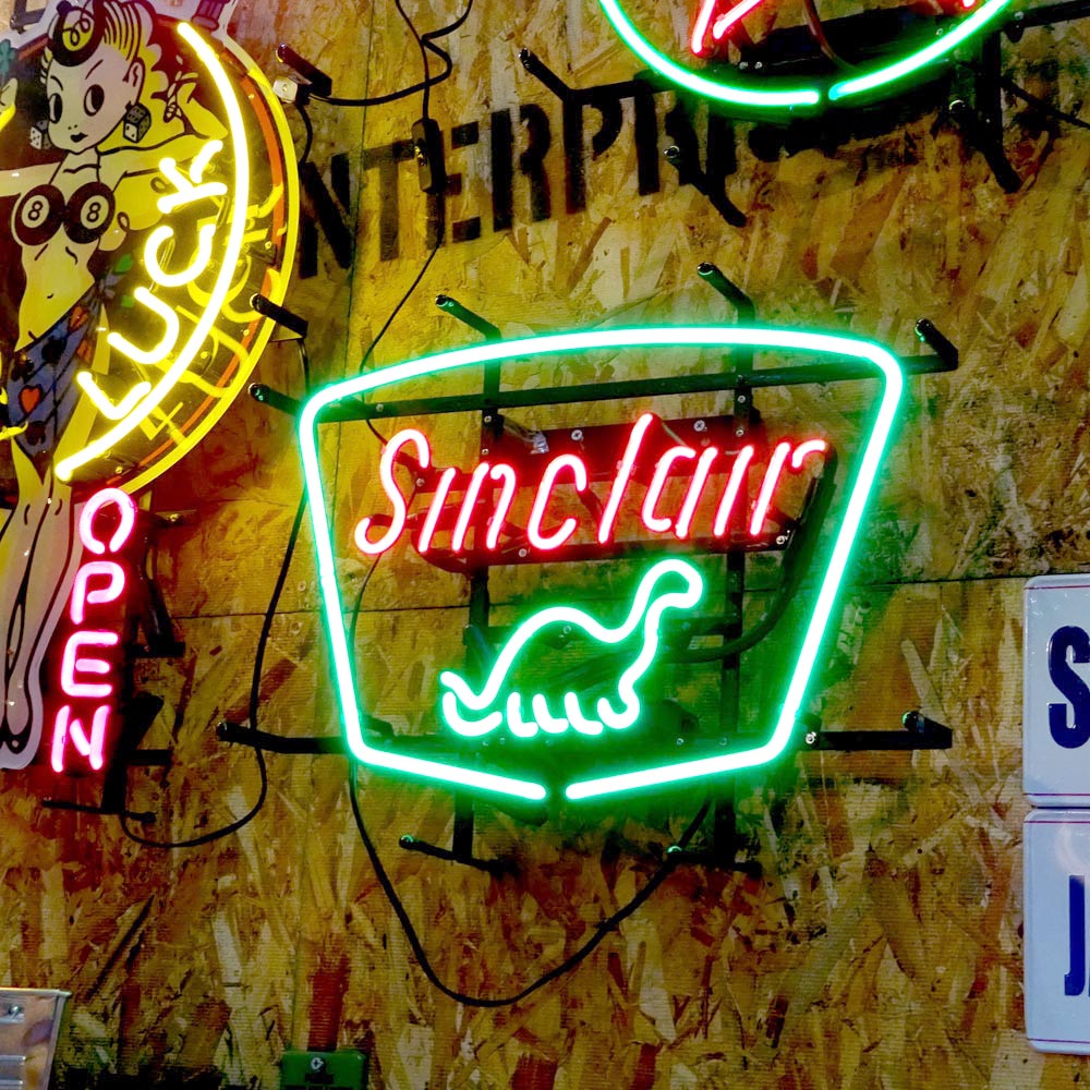 アメリカンネオンサイン シンクレア SINCLAIR H38×W50cm 店舗装飾
