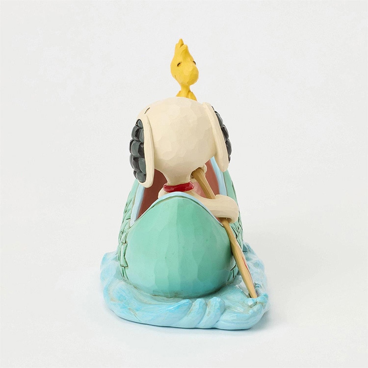 置物 フィギュア SNOOPY スヌーピー＆ウッドストック イン カヌー 高さ