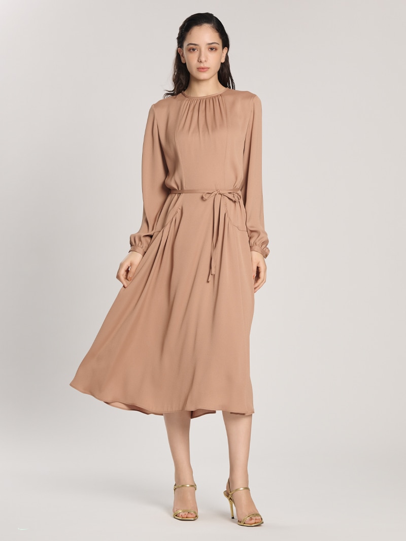 バックサテンジョーゼットワンピース |mila schon|CORONET（コロネット