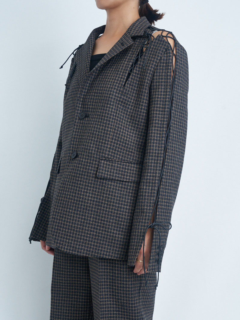 チェックツイードジャケット |mila schon by chika kisada|CORONET