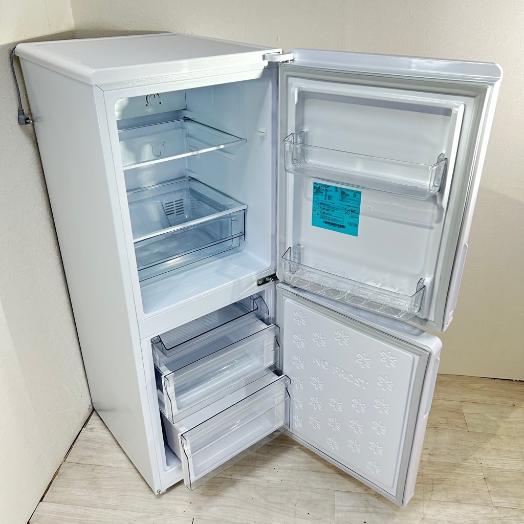 中古高年式 148L 2ドア冷蔵庫 ハイアール JR-NF148CK 2022年製