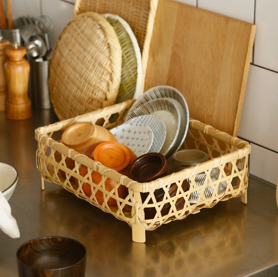白竹 角茶碗かご | 収納 | cotogoto