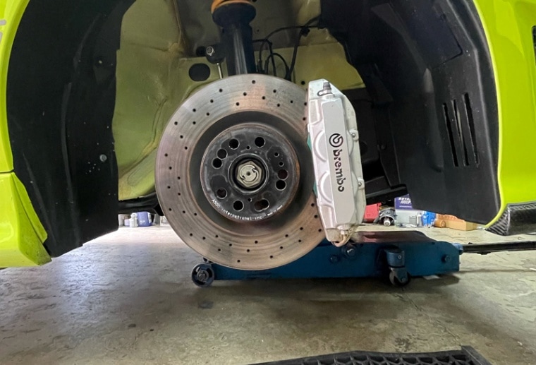 アバルト695純正ブレーキパッド前後、新車外し アバルト695純正