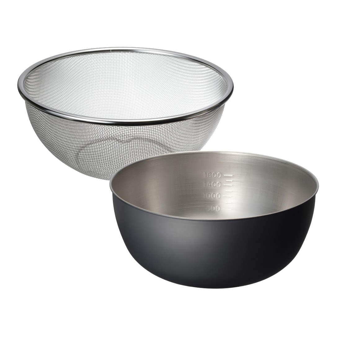 燕三条 おかって印 ステンレスざる・ボールセット