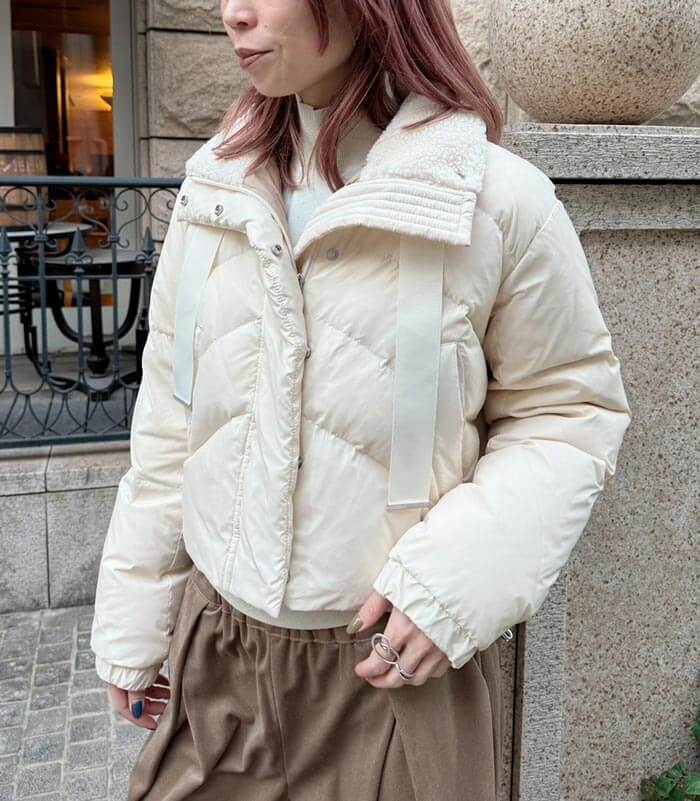 2月28日まで期間限定10%OFF】【LUGIVA】ボアダウンジャケット