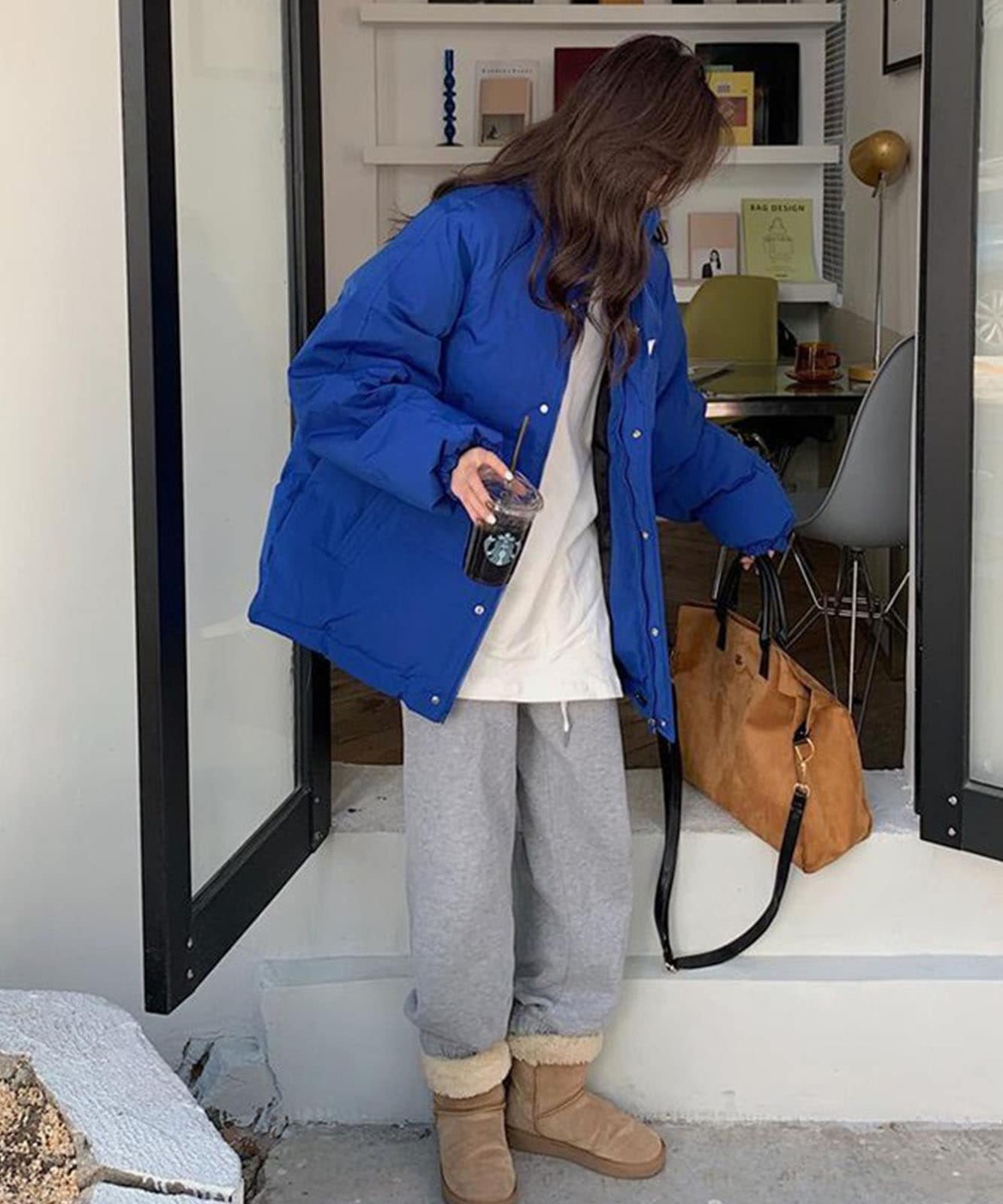 DEVICE select オーバーサイズ ミニロゴ ダウンジャケット メンズ