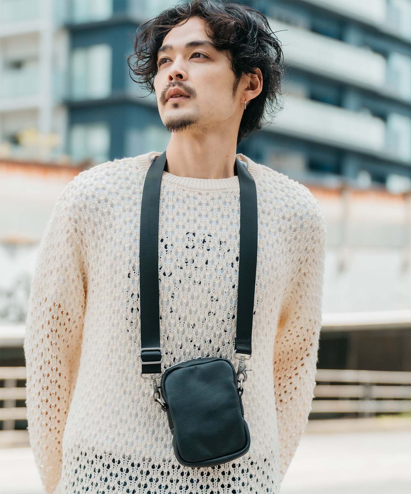 DEVICE＋ 本革カウレザー ミニショルダーバッグ PSL23078