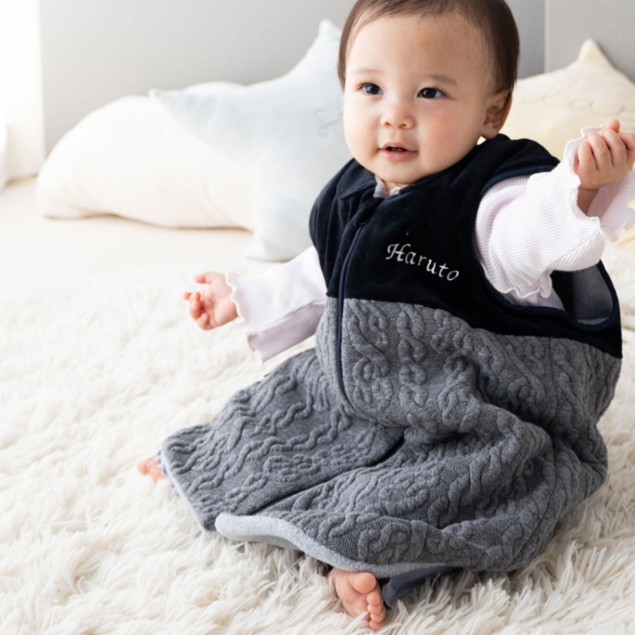おでかけできる スリーパー 名前刺繍可能 日本製 / ベビー キッズ 防寒