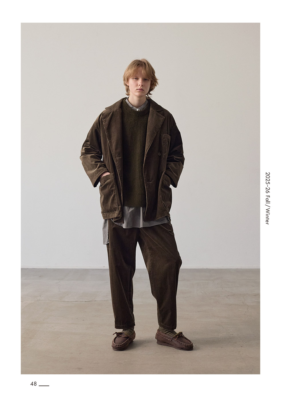 WOMEN'S】TOUJOURS（トゥジュー）“Double Breasted Sack Jacket