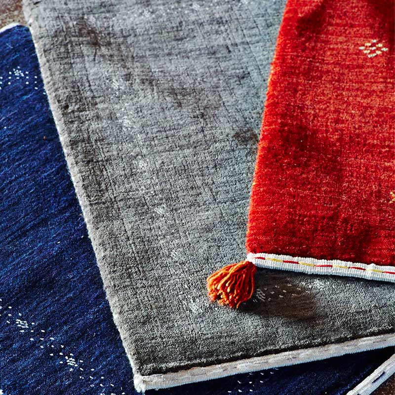 ウールラグ＿アッシュ ＜インド産＞