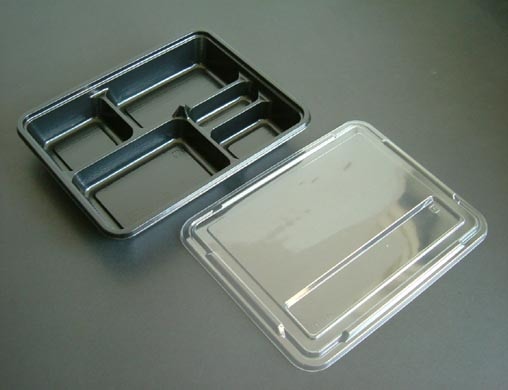 弁当容器 KP-130 阿波 本体・透明蓋付 50個