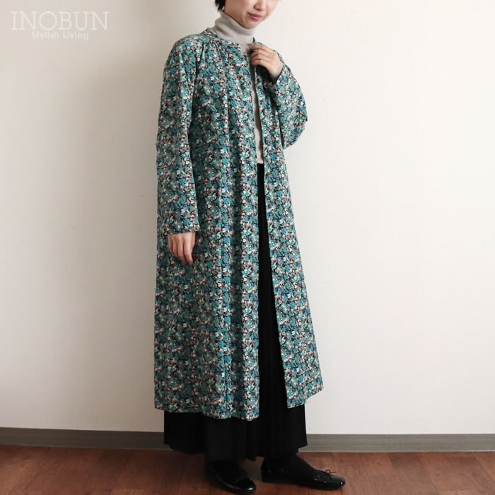 J.Sloane 北高 x リバティコーデュロイ配色ワンピース Rossellie/D