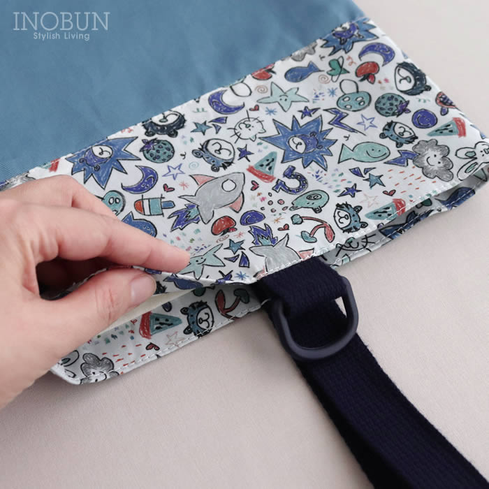 リバティ LIBERTY 入園入学 シューズバッグ Odette ブルー 日本製 男の子