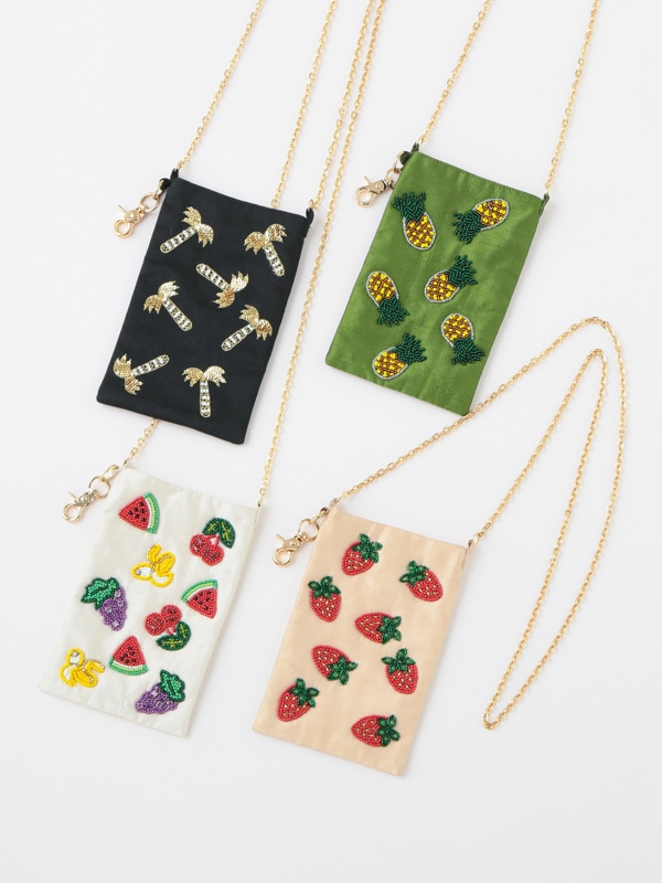 30％OFF】ビーズ刺繍フォンポシェット（4カラー）｜KANKAN ONLINE SHOP