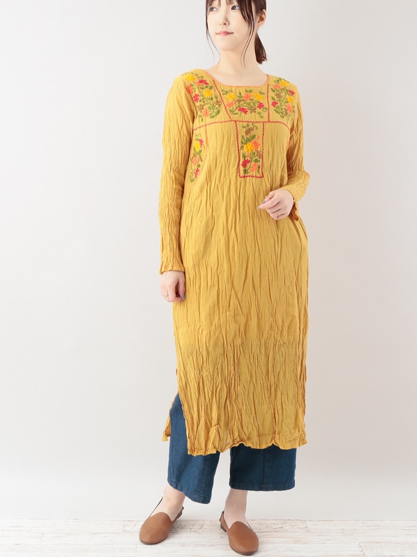 40％OFF】タイ ガーゼ手刺繍ワンピース｜KANKAN ONLINE SHOP【公式】