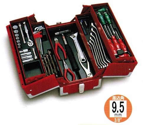 トネ メカニック用工具セット TSA3309 差込角9.5、全54点 新品 | 大工