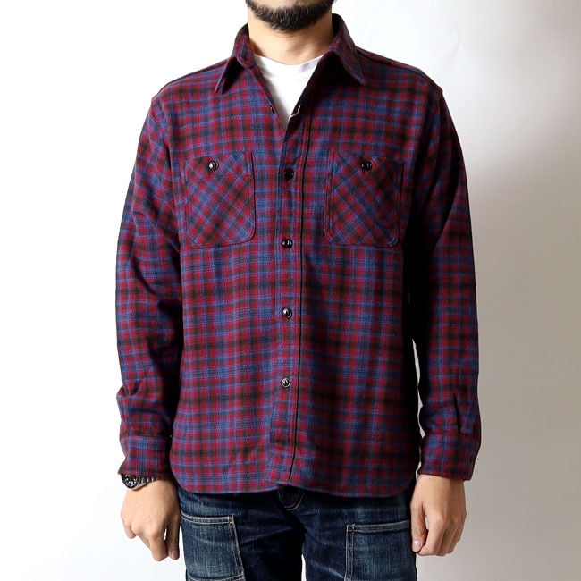 SUGAR CANE(シュガーケーン) ツイルチェックワークシャツ / SC29563