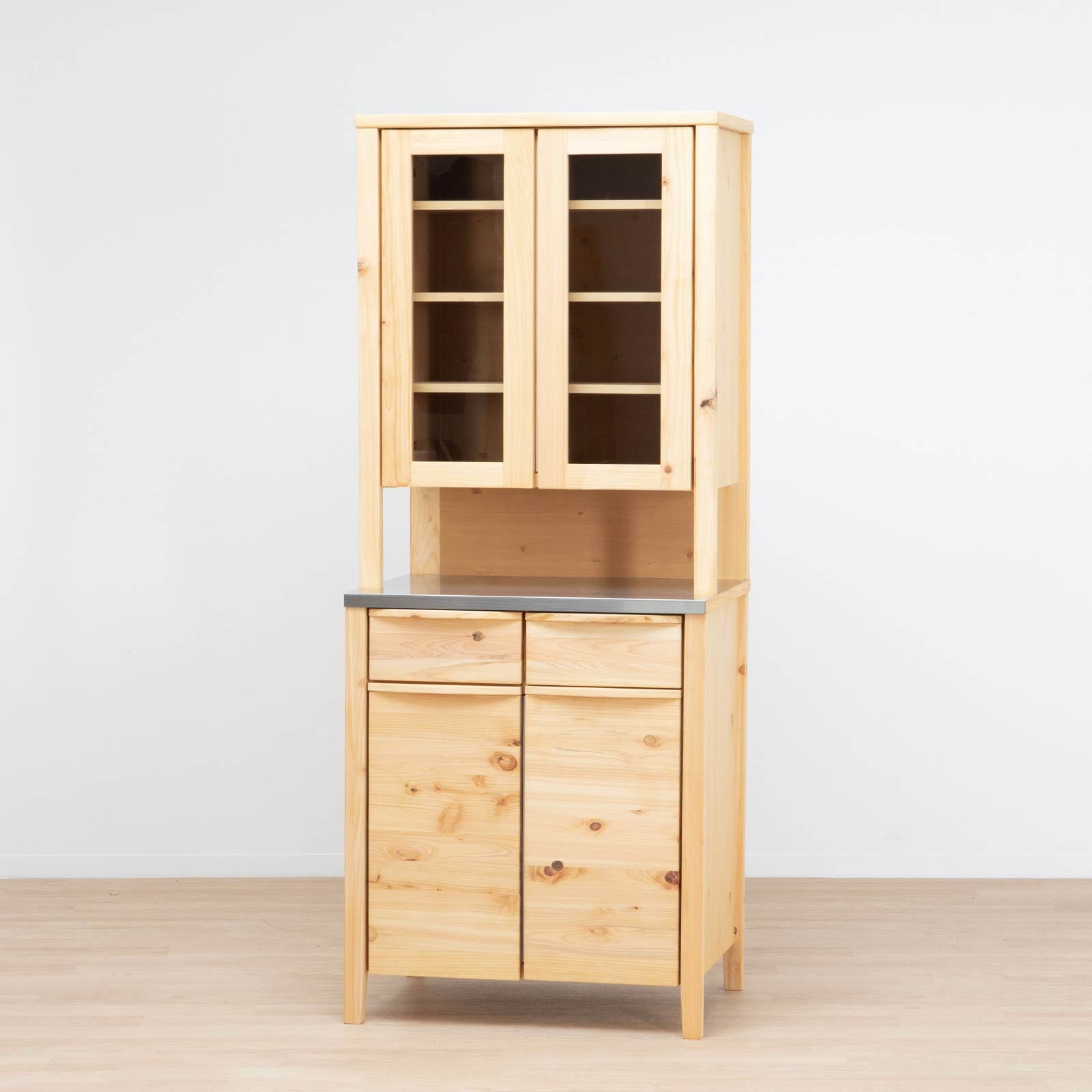 食器棚 キッチンボード ひのき 無垢材 MOIST 80 KB｜家具の通販tac