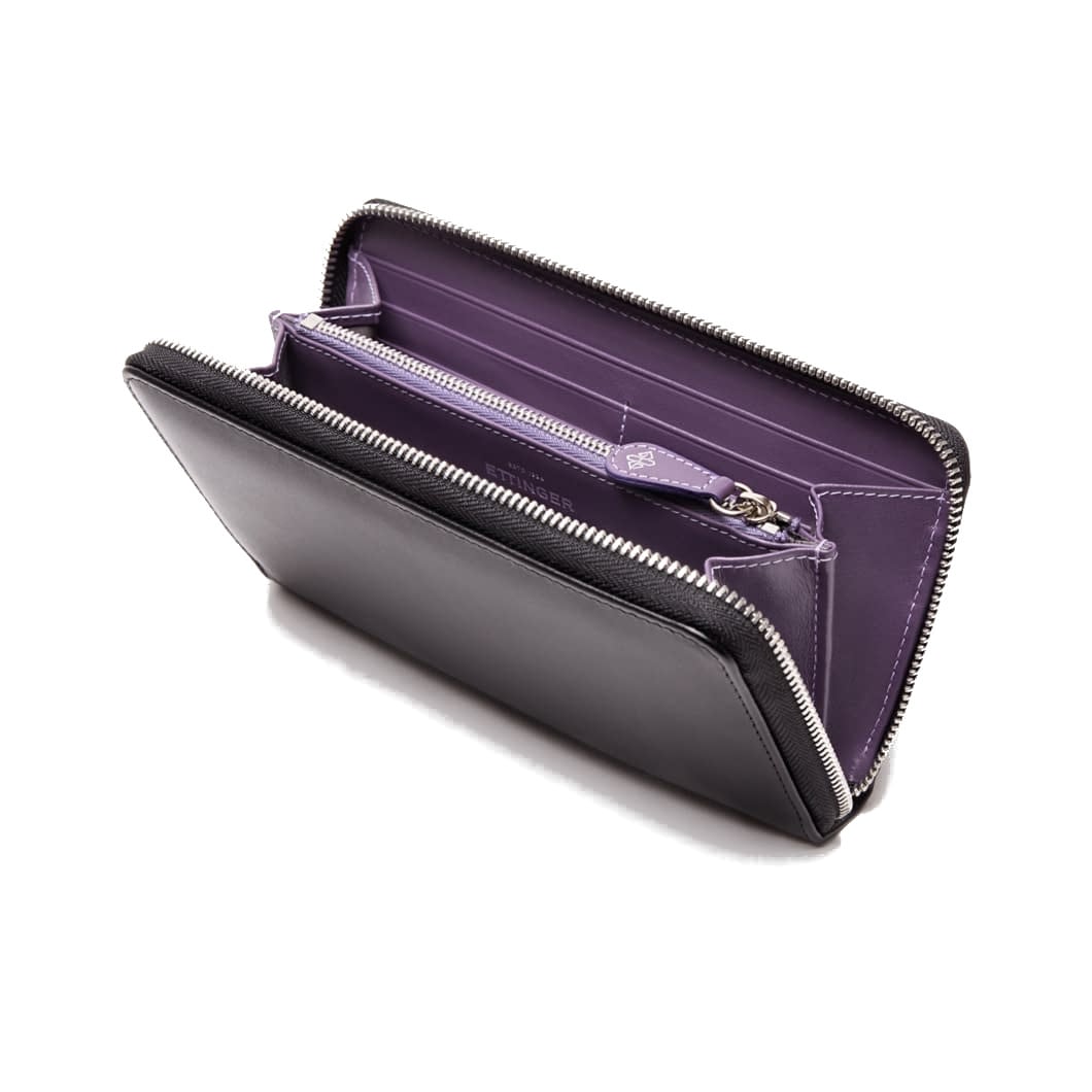 ST】 ROUND ZIP PURSE | WALLETS & PURSES | ETTINGER LONDON