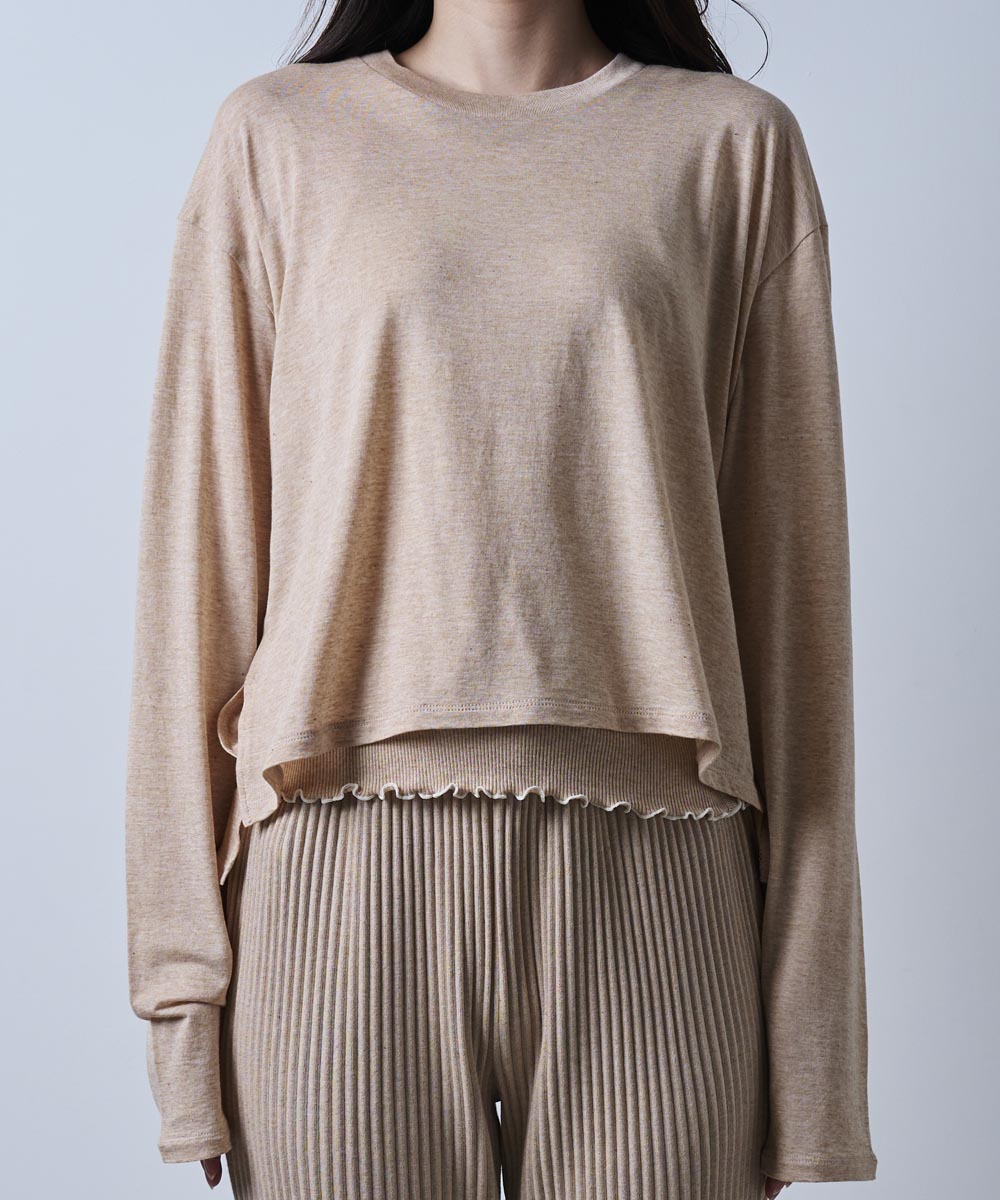 ルナファ天竺マテリアルMIXプルオーバー ルナファ天竺マテリアルMIX