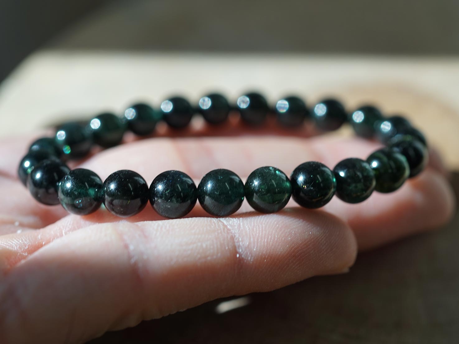 インディゴライト （ブルートルマリン） ブレスレット 8mm玉 No.1 最