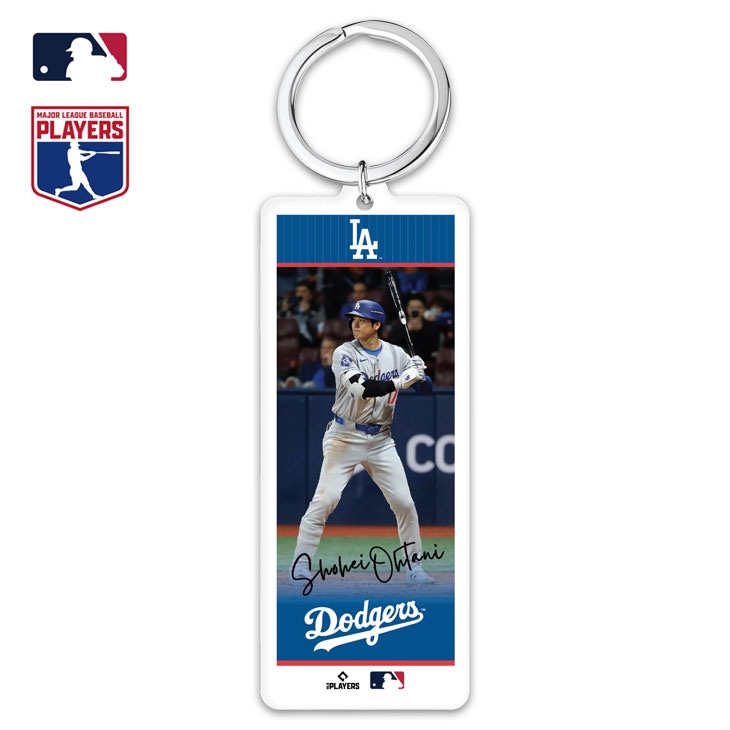 MLB公式ライセンス 大谷翔平ドジャースフォトボール プリントサイン