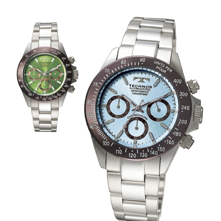 テクノス メンズ 腕時計 スポーツクロノグラフウォッチ｜ファミリー