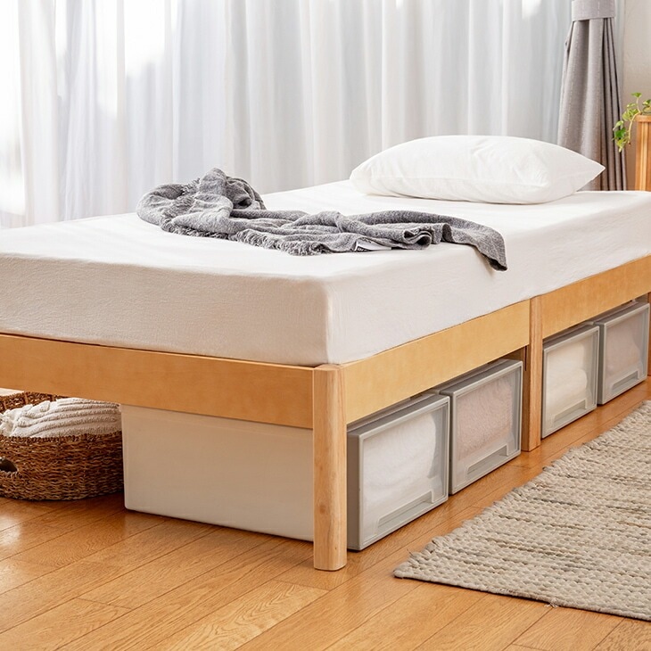 組立簡単な天然木すのこベッド シングル｜ファミリー・ライフ公式通販